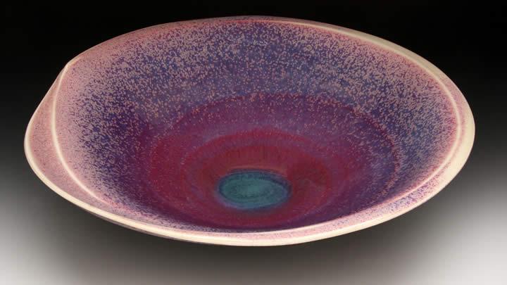 Anna Greidanus's ceramic bowl is the centerpiece in a national ad campaign for Geil Kilns.