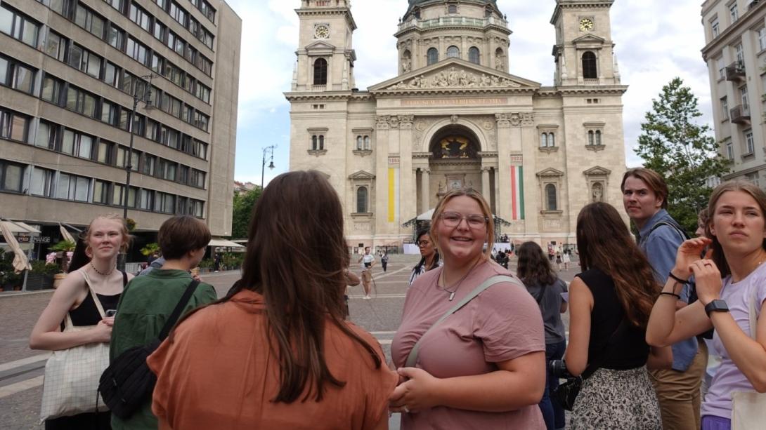 A group of students in Hungary