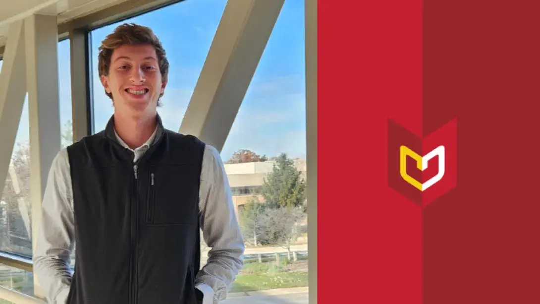 Gavin Anderson, Calvin University financial planning student, in the financial planning externship program