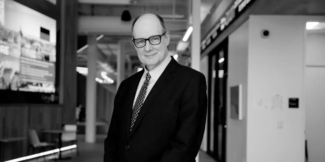 John Witte Jr. in School of Business lobby