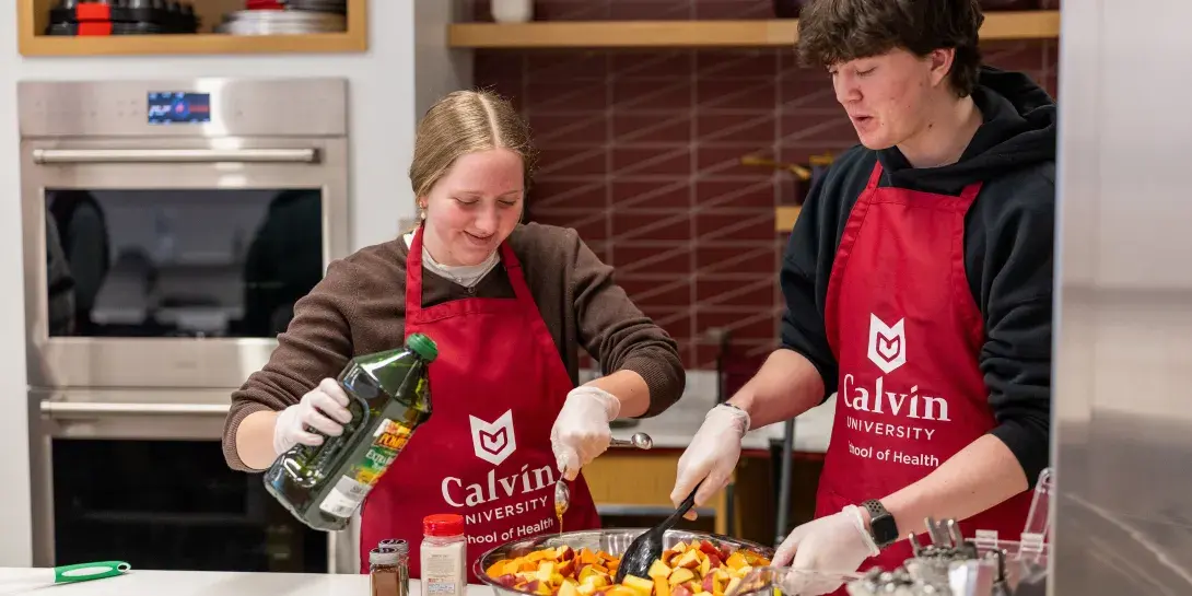 Sylvie Mulder in Calvin's Nutrition Lab