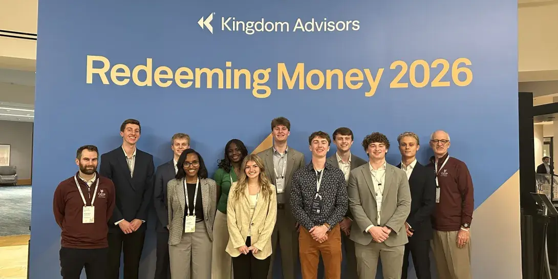 Calvin University Students Pose at the Kingdom Advisors Conference