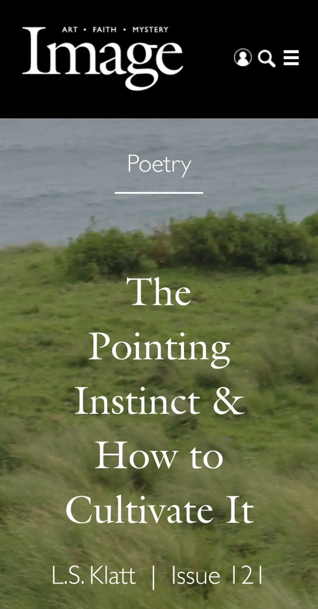 Screenshot of The Pointing Instinct & How to Cultivate It