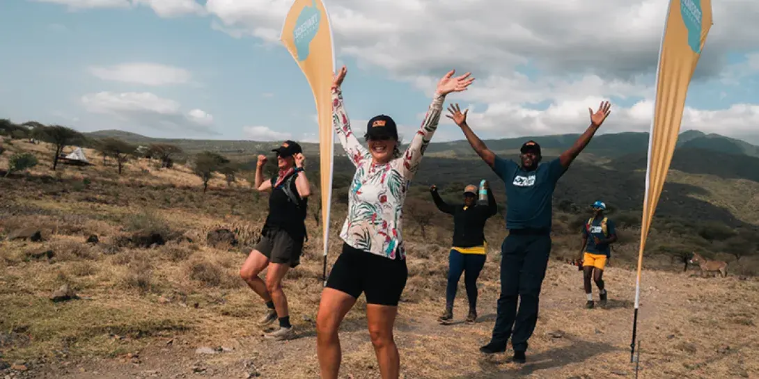 Ari deJonge runs a 150 mile trek across northern Tanzania.
