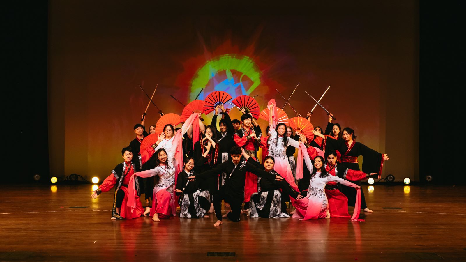Students performing at Rangeela