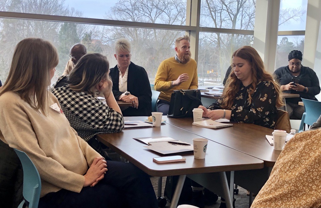 People in a professional development setting