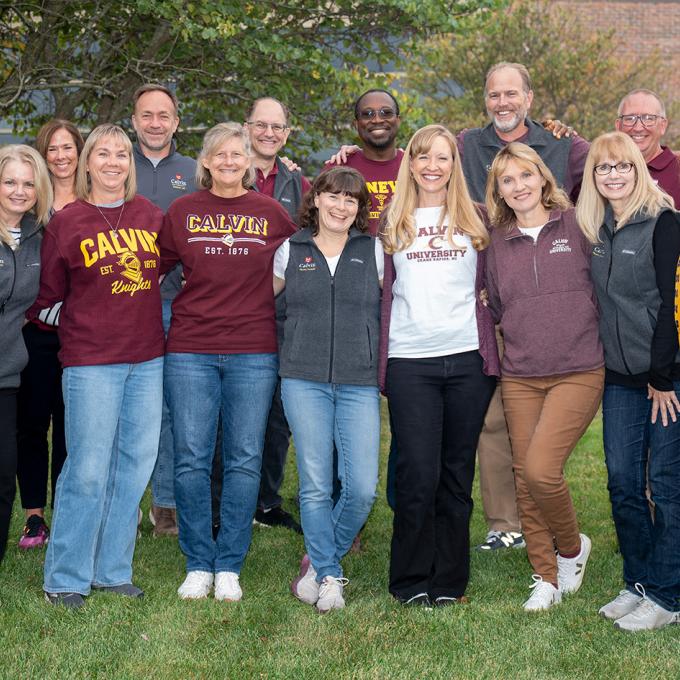 A group photo of the 2024–2025 Calvin Parent Council.